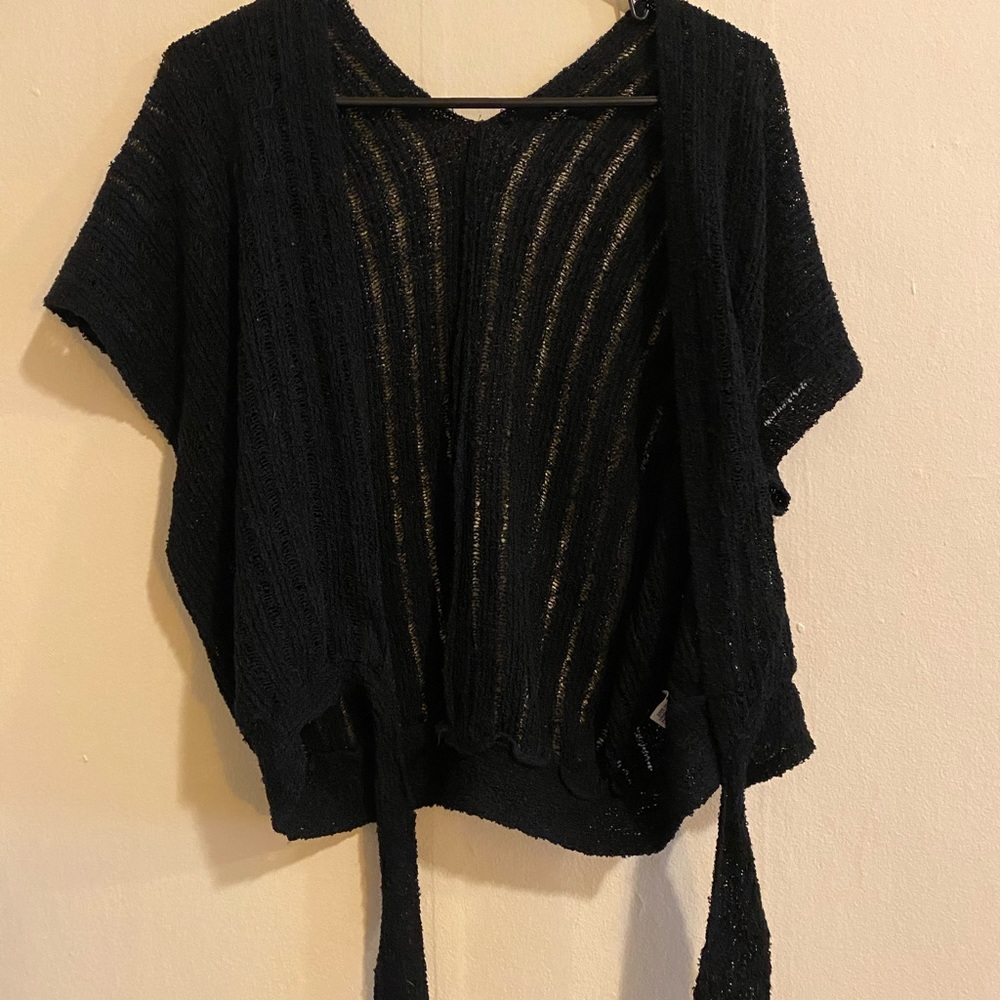 Vintage shrug with tie front